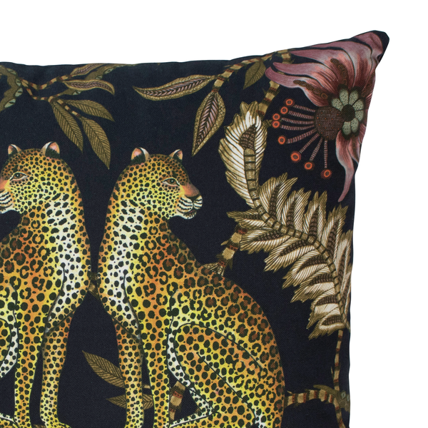 Lovebird Leopards Night Cushion Cover