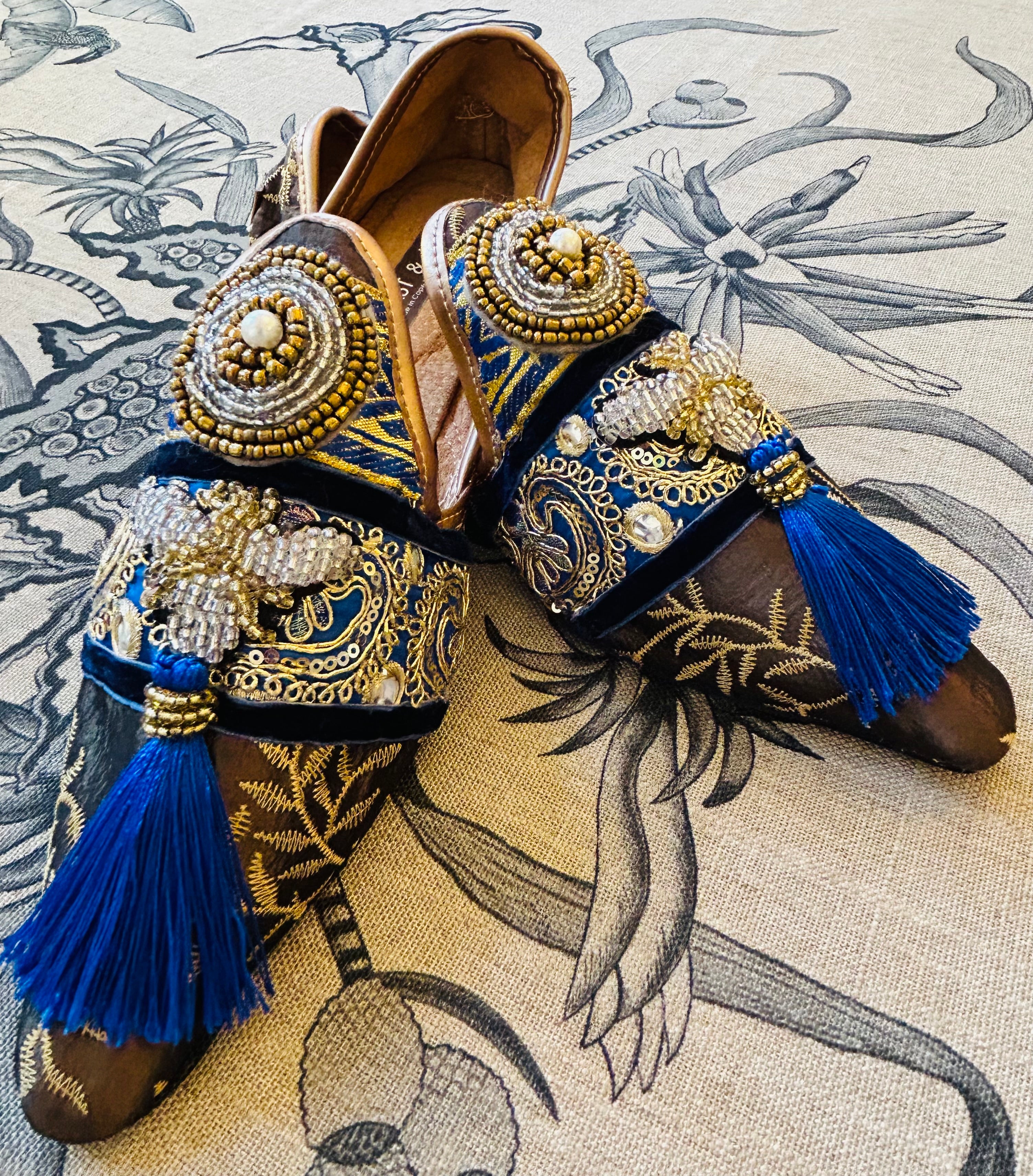 Bee and royal blue tassel